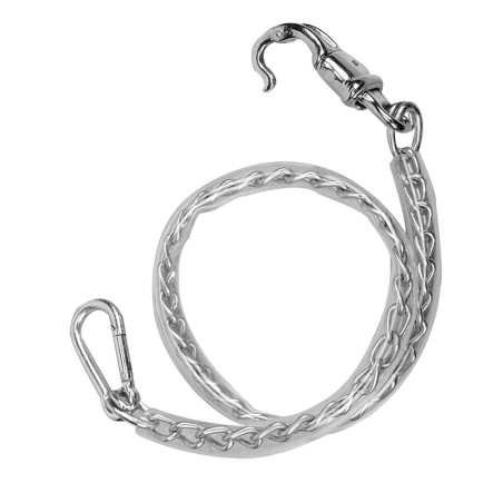 Larga cadena chapada de plástico transparente