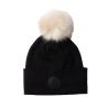 Gorro de punto con pompón desmontable B Vertigo Sydney - Negro