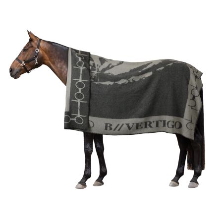 Manta estampada con caballo y bocados B Vertigo