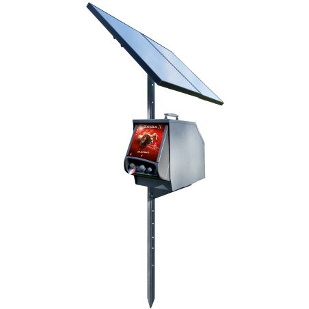 Kit electrificador solar Lacmé SMax pasto solar 66W