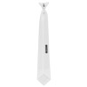 Equithème Corbata Trevira nido de abejas con clip - Blanco