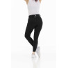 Pantalón EQUITHÈME Claudine con culera de silicona - Negro
