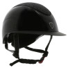Casco EQUITHEME Wings - Negro brillante lamé