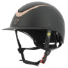 Casco EQUITHEME Wings - Oro rosa / negro