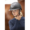 Casco EQUITHEME Glint Mate - Negro mate / plateado