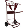 Carrito portasilla corto HIPPOTONIC - Burdeos