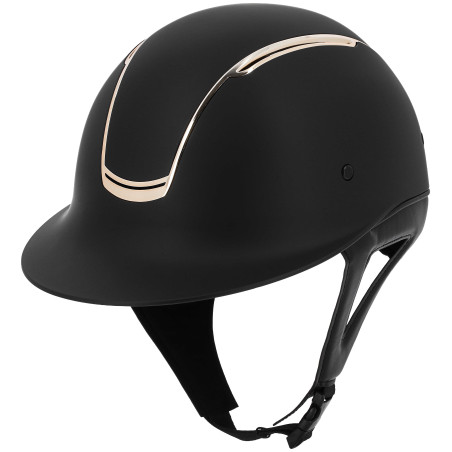 Casco con visera ancha inserto cromo oro rosa EQUITHÈME - Soazy