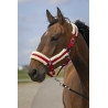 Cabezada de cuadra EQUITHÈME Nylon Mouton - Rojo / blanco