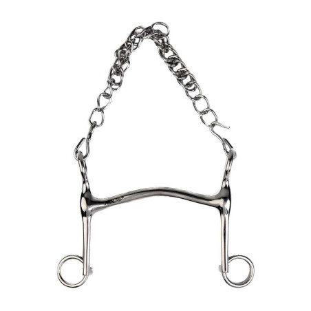 Freno de embocadura Metalab con cañón hueco