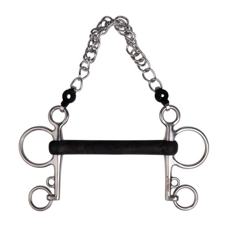 Pelham Metalab de goma rígida recto