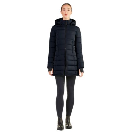 Parka larga acolchada Ego7 Era con capucha desmontable para mujer