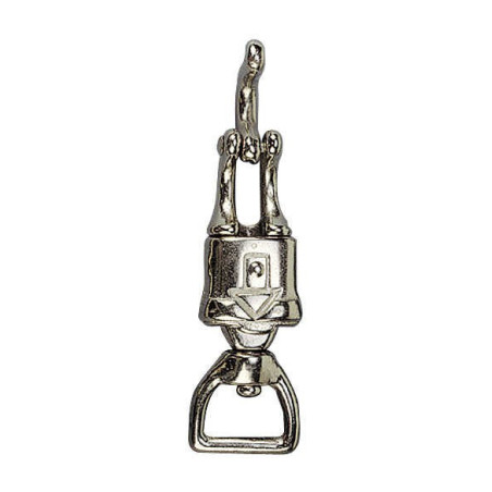 Mosquetón de pánico con ojo cuadrado giratorio de 25 mm