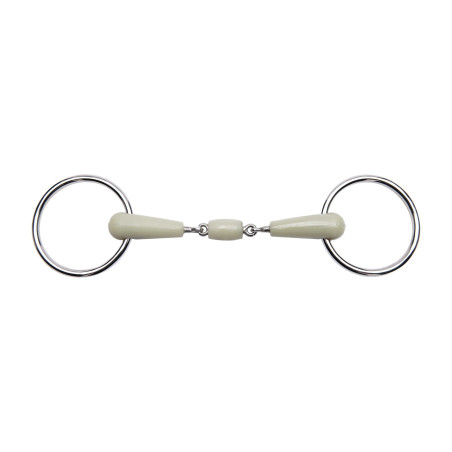 Filete 2 anillas Feeling flexi con embocadura de 3 piezas