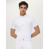 Polo de concurso Alex Tommy Hilfiger Equestrian de manga corta para hombre - Blanco óptico