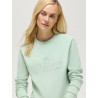Jersey de cuello redondo Belair con strass Tommy Hilfiger Equestrian mujer - Menta Belair