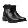 Botas jodhpur Horze Oldenburg de cuero con cremallera frontal - Negro