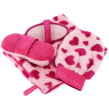 Toalla abrillantadora Je t'aime Equithème de doble cara