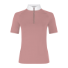 Camiseta de concurso Kentucky Classic para mujer con cremallera con purpurina de manga corta - Rosa viejo