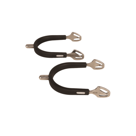 Espuelas redondas de acero con goma Velari