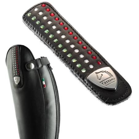 Correas intercambiables con bandera italiana de strass