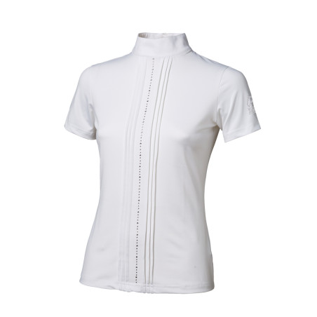 Polo de concurso Tattini para niña con hileras de strass