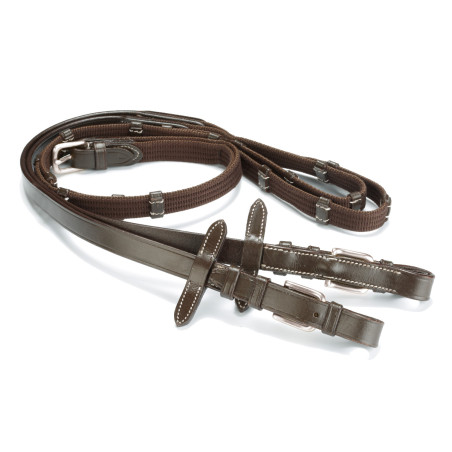Riendas Daslö de lona con hebillas de acero inoxidable