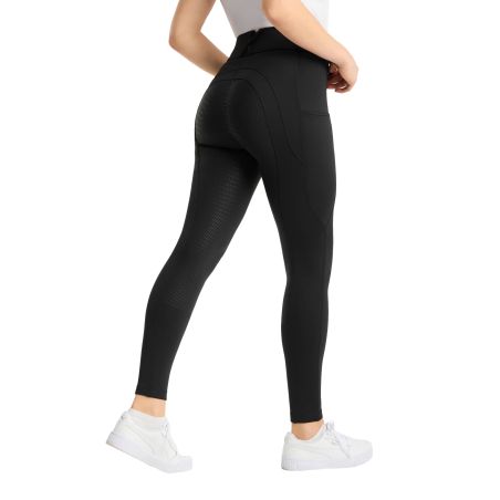 Pantalón de equitación Horze Chara mujer full grip