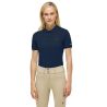 Polo de manga corta Tommy Hilfiger Equestrian para mujer - Cielo del desierto