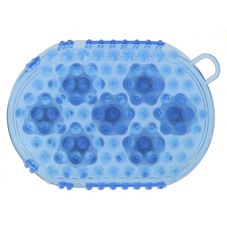 Guante de doble cara para cepillar y masajear