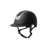Casco de equitación adorno de cristal Horze Arix II - Negro / negro