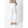 Pantalón de equitación con refuerzos Grip Horze Grand Prix Pro para mujer - Blanco / azul turquesa