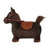 Caballo saltador HKM infantil - Marrón oscuro