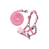 Cabezada con polar HKM Hobby Horse - Rosa