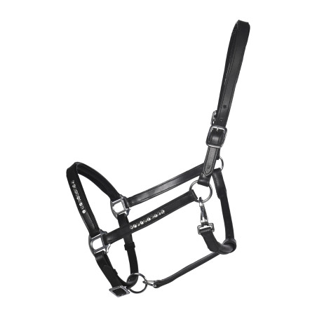 Cabezada de cuero HKM Sparkle