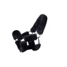 Cabezada HKM con borreguillo sintético Hobby Horse - Negro