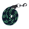 Cuerda de manejo HKM Maui con mosquetón - Azul oscuro / verde