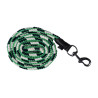 Cuerda de manejo HKM Maui con mosquetón - Verde / marino / blanco