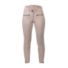Pantalón HKM Pearl City de asiento completo de silicona para mujer - Beige