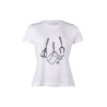 Camiseta HKM Elements de manga corta para mujer - Blanco
