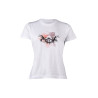 Camiseta HKM para mujer Running Horse de manga corta - Blanco