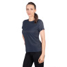 Camiseta HKM Sporty Mesh mujer de manga corta - Azul profundo