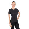 Camiseta HKM Sporty Mesh mujer de manga corta - Negro