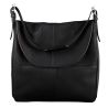 Bolso bandolera Antares de cuero Milano - Negro