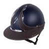 Casco Antares Origin Galaxy visera Eclipse Swarovski - Azul / cuero marrón