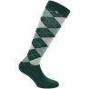 Calcetines Equi-Theme Argyle señora - Verde oscuro / verde pálido