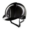 Casco Kep Cromo 2.0 Shine negro visera estándar - Barboquejo negro