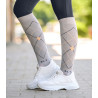 Calcetines de equitación ELT Argyle - Gris cromo
