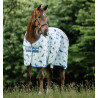 Manta antimoscas Horseware Amigo Bug Rug - Motivo libélula / plata / azul / salvia