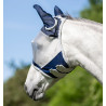 Máscara anti-moscas Horseware Shield - Navy blue / plata