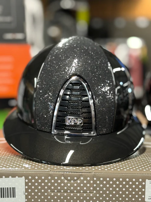 Casco Kep Cromo 2.0 Edición limitada Monza visera polo Negro